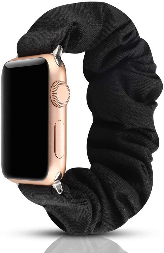 Scrunchie Apple Watch Band-Black