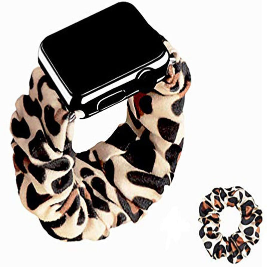Scrunchie Apple Watch Band-Leopard
