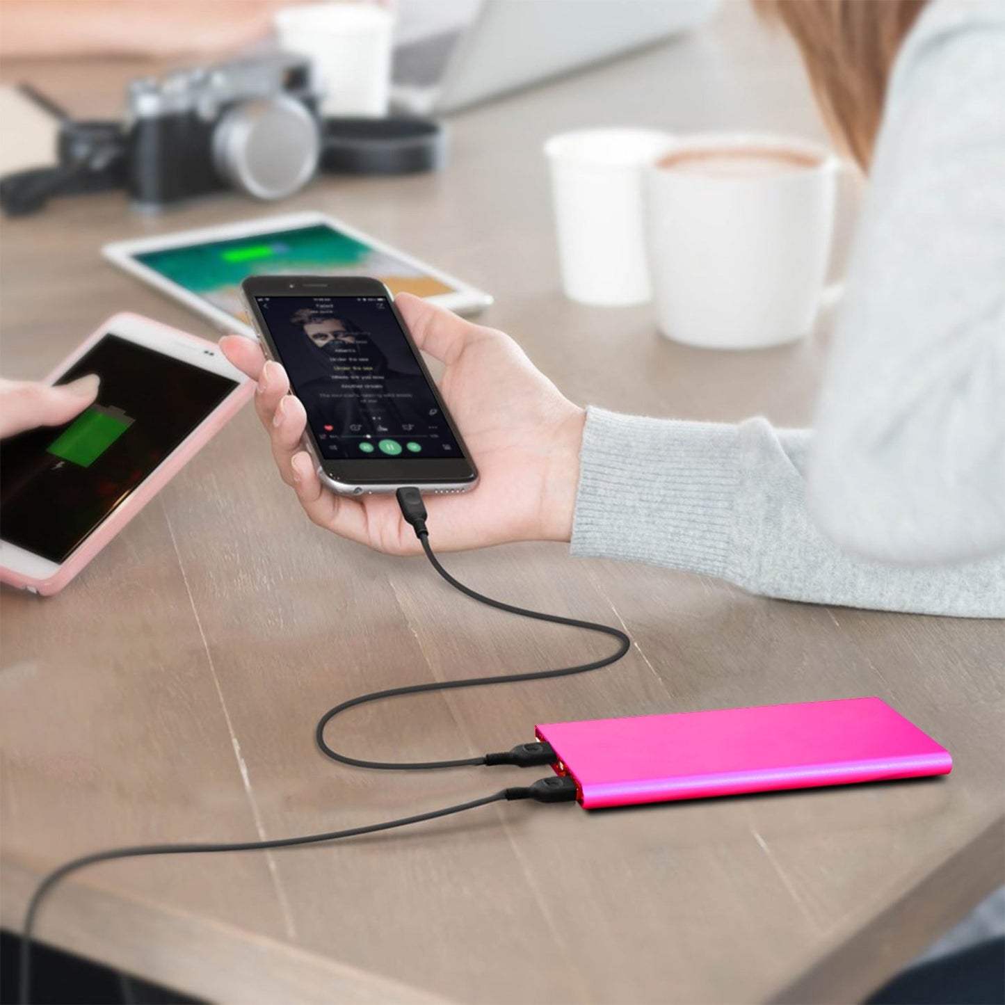 High-Capacity Portable Battery Pack Phone Charger